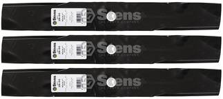 3 Pack Stens 330-365 Medium lift Blade Fits John Deere M115496