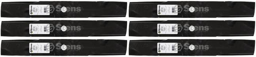 6 Pack Stens 330-365 Medium lift Blade Fits John Deere M115496