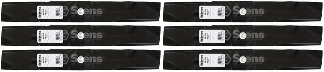 6 Pack Stens 330-365 Medium lift Blade Fits John Deere M115496