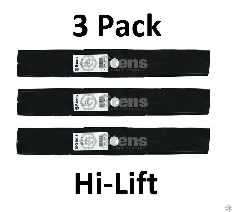 3 Pack Stens 330-373 Hi-Lift Blade for Lesco 051508