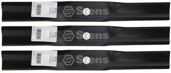 3 Pack Stens 330-385 Hi-Lift Blade Fits John Deere M74175