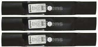 3 Pack Stens 330-389 Mulching Blade Fits John Deere M113517