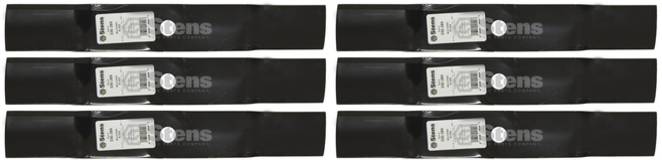 6 Pack Stens 330-389 Mulching Blade Fits John Deere M113517