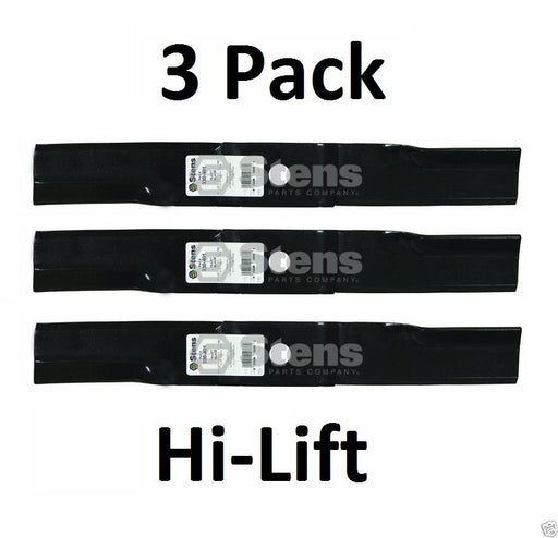 3 Pack Stens 330-401 Hi-Lift Blade for Scotts M135590 M76467