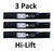 3 Pack Stens 330-405 Hi-Lift Blade for Husqvarna 578431908