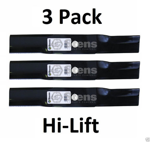 3 Pack Stens 330-405 Hi-Lift Blade for Husqvarna 578431908