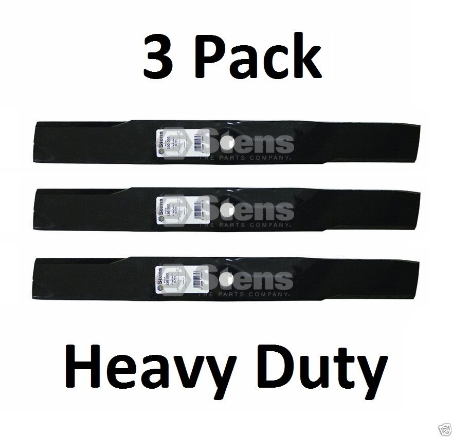 3 Pack Stens 330-500 Heavy Duty Mower Blade for John Deere M143504