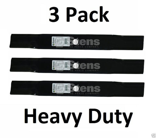 3 Pack Stens 330-510 Heavy Duty Mower Blade for John Deere TCU51118