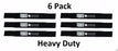 6 Pack Stens 330-510 Heavy Duty Mower Blade for John Deere TCU51118