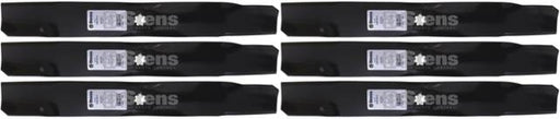 6 Pack Stens 330-611 Bagging Blade Fits John Deere M154062