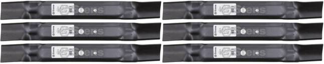 6 Pack Stens 330-615 Mulching Blade Fits John Deere GX20433
