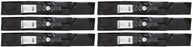 6 Pack Stens 330-704 Medium-Lift Blade Fits John Deere GY20684