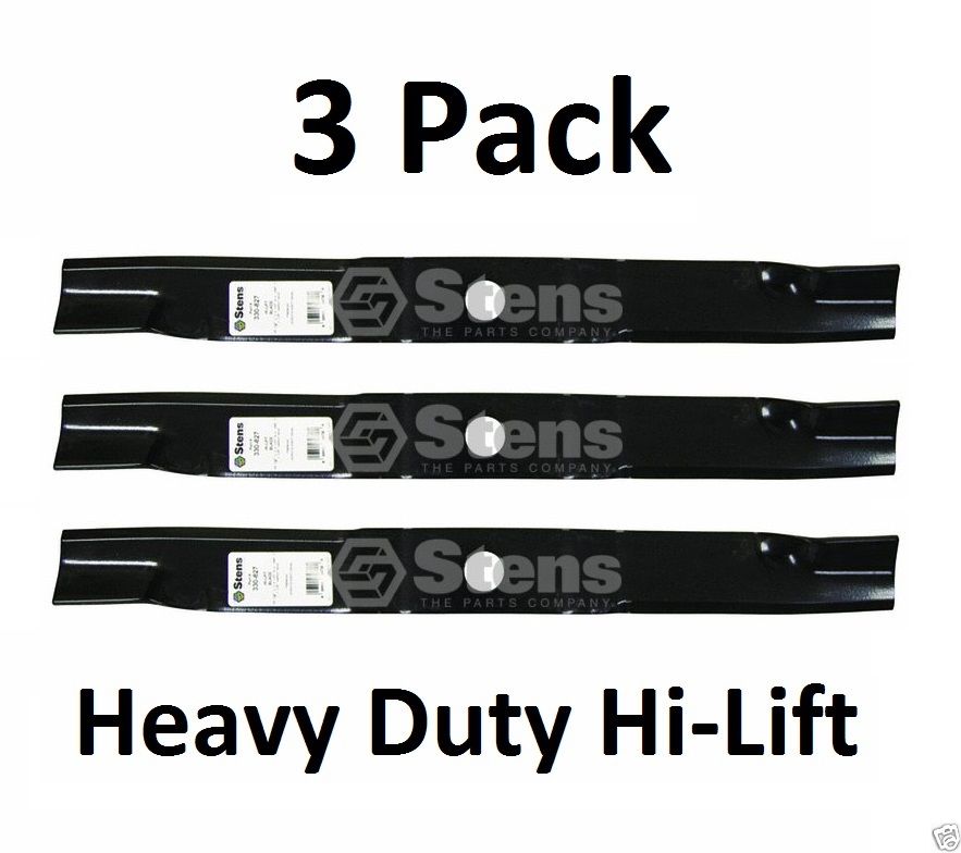 3 Pack Stens 330-827 Heavy Duty Hi-Lift Blade for Kubota K5677-34340