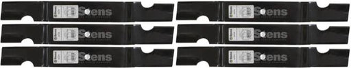 6 Pack Stens 330-876 Notched Medium-Lift Blade Fits Wright Mfg. 71440010