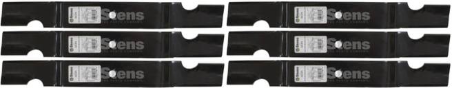 6 Pack Stens 330-876 Notched Medium-Lift Blade Fits Wright Mfg. 71440010