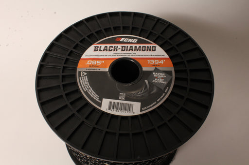 Echo 330095075 .095" Black Diamond Trimmer Line Spool 1,394' Square Twisted