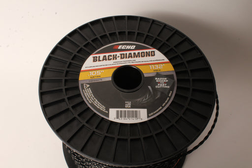 Echo 330105075 .105" Black Diamond Trimmer Line Spool 1,132' Square Twisted