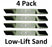 4 Pk Stens 335-008 Low-Lift Sand Blade Fits Murray 92003E701MA 92003E701 92003HT