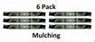 6 Pack Stens 335-054 Mulch Blade Fits Murray 95100E701MA 92545E701MA 2027 456252