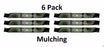 6 Pack Stens 335-071 Mulch Blade Fits Murray 095103E701MA 95103E701 2029 456251