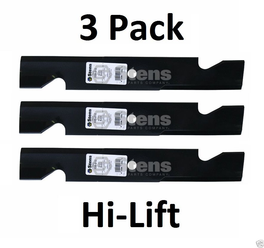 3 Pack Stens 335-212 Heavy Duty Hi-Lift Blade for Toro 107-3192 107-3192-03