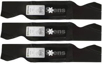 3 Pack Stens 335-525 Hi-Lift Blade Fits MTD 942-0542