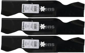 3 Pack Stens 335-533 Hi-Lift Blade Fits MTD 942-0543