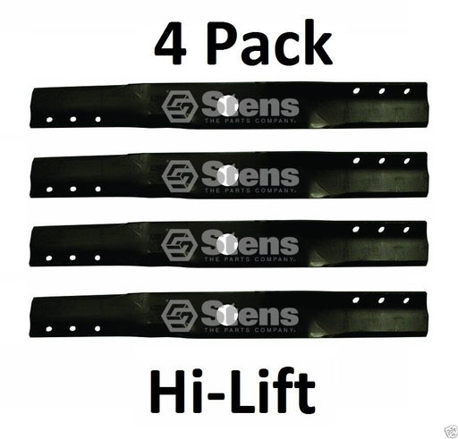 4 Pack Stens 335-578 Hi-Lift Blade for Snapper 2-4466 42998 7042998 7042998BZYP