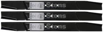 3 Pack Stens 335-604 Hi-Lift Blade Fits MTD 942-0125B