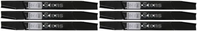 6 Pack Stens 335-604 Hi-Lift Blade Fits MTD 942-0125B