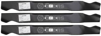 3 Pack Stens 335-608 Mulching Blade MTD 942-0742A