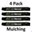 4 Pack Stens 335-707 Mulch Blade Fits MTD 942-0616A 742-0616 942-0616 942-04126