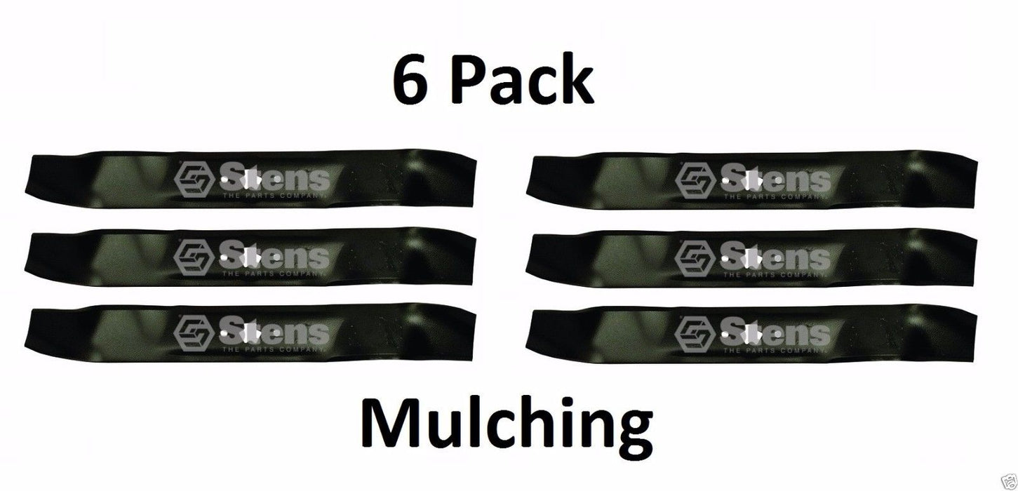 6 Pack Stens 335-707 Mulching Blade Fits Bolens 942-0616A 942-0616 742-0616A