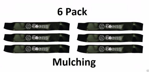 6 Pack Stens 335-707 Mulching Blade for Troy Bilt 942-0616A 742-0616 942-0616