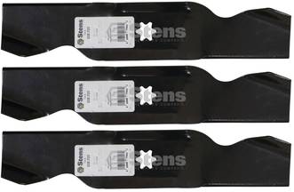 3 Pack Stens 335-723 Hi-Lift Blade Fits MTD 942-0645