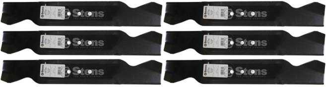 6 Pack Stens 335-790 Mulching Blade Fits MTD 942-0537