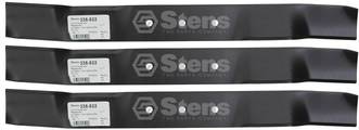 3 Pack Stens 335-822 Mulching Blade Murray 1101120E701MA