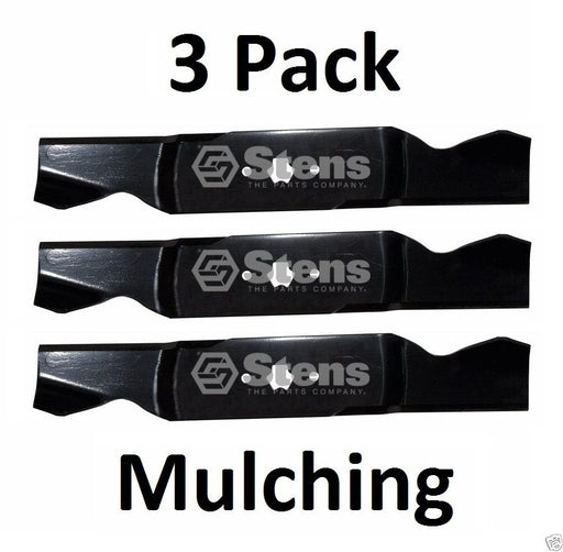 3 Pack Stens 335-855 Mulching Blade for Toro 112-0931 98024 Partner PR3055005