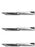 3PK 3372 Blades 17"X 5/8" Fits Dixie Chopper 30227-50V Toro 11-3579 718Z 724Z