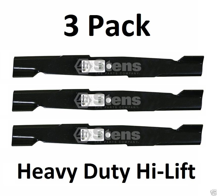 3 Pack Stens 340-056 Heavy Duty Hi-Lift Blade for Toro 105-7784 105-7784-03