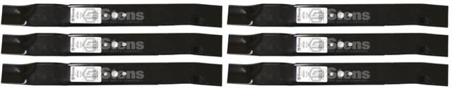 6 Pack Stens 340-062 Mulching Blade Fits AYP 532406707