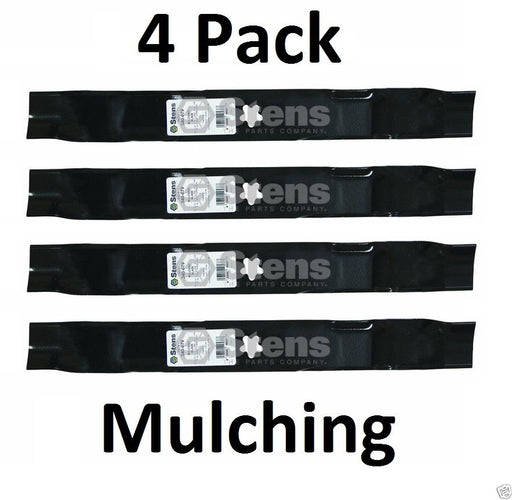 4 Pack Stens 340-079 Mulching Mower Blade for AYP Sears Craftsman 134148 139774