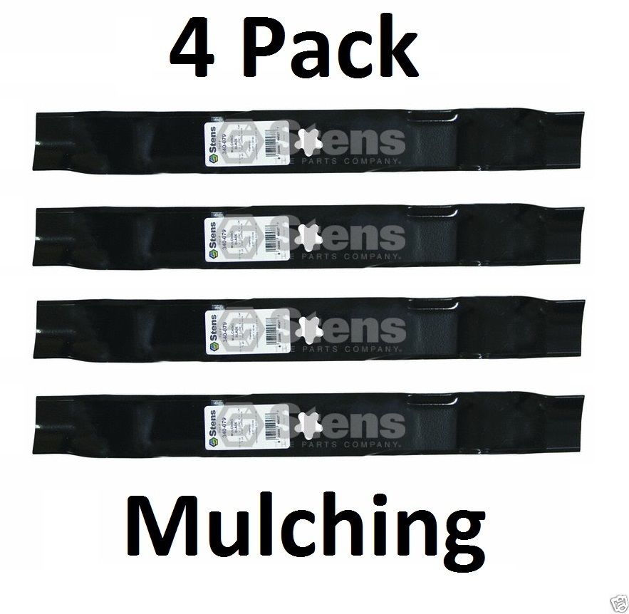 4 Pack Stens 340-079 Mulching Mower Blade for AYP Sears Craftsman 134148 139774