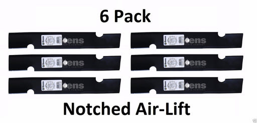 6 Pack Stens 340-109 Notched Air-Lift Blade for Great Dane D18086 GDU10230