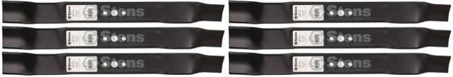 6 Pack Stens 340-137 Mulching Blade Fits AYP 532406713