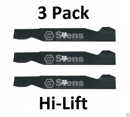 3 Pack Stens 340-145 Hi-Lift Mower Blade for AYP Sears Craftsman 130652