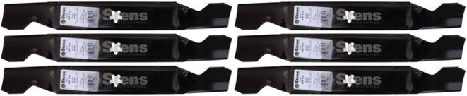 6 Pack Stens 340-153 Hi-Lift Blade Fits AYP 532138496