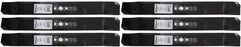 6 Pack Stens 340-157 Mulching Blade Fits AYP 532145106