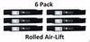 6 Pack Stens 340-172 Rolled Air-Lift Blade for John Deere TCU29299