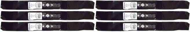 6 Pack Stens 340-218 Mulching Blade Fits AYP 340218